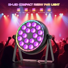 18-LED Compact Par Can Light DMX RGBW Beam Stage Light W/Remote DJ Show KTV Club