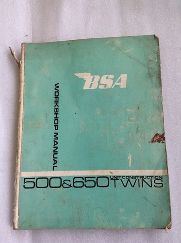 Bsa 500 600 twins workshop - 600,