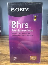 Sony T-160 VHS 3 Pack Premium