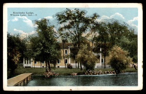 Postcard kosciusko lodge - postcard,