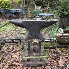 Extra large Blacksmith Anvil and Stand 34 inches heigh 