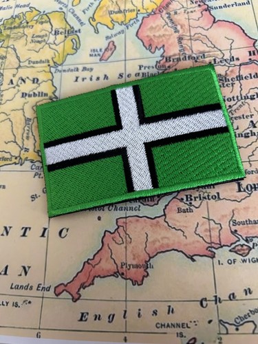 Devon flag embroidered iron - -,