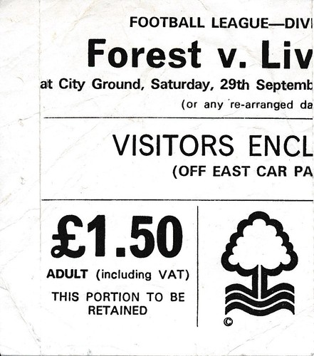 Ticket nottingham forest - nottingham,