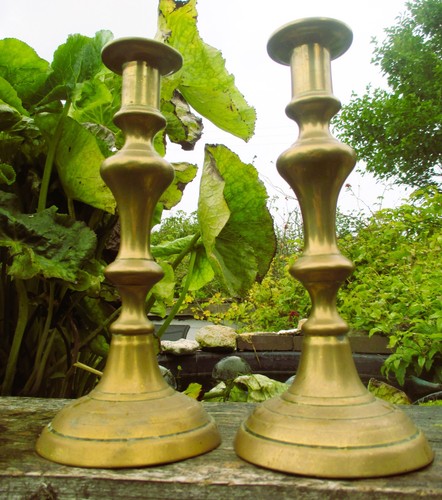 Brass candlesticks pair s2 - pair,