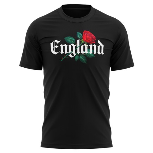 Mens english red rose - mens,