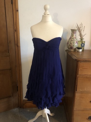 Untold strapless royal blue