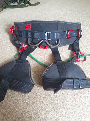 Climbing harness padded waist - padded,