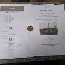 ww2 POW Arnhem Sports Medalion Border Regiment, Sgt L Lippit