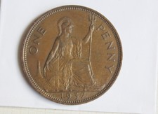 GB Penny – 1937 – A. Extremely Fine – Very Nice Coin (Je1)