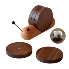 Drink Coaster Snail Shape Tea
