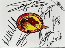 Catalan Dragons Signed Metal Street Sign Rugby League 2024 20cm X 15cm