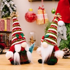 1PC Christmas Plush Doll Gnome Xmas Dwarf Elf Home Decoration Ornament