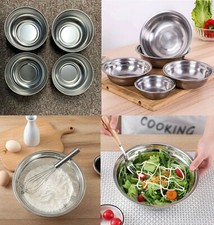 Soup Bowl Stainless Steel Salad Ice Cream Rice Food Dessert Dish Sauce Bowl 10cm