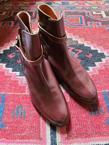 Vintage brown leather ankle - brown,