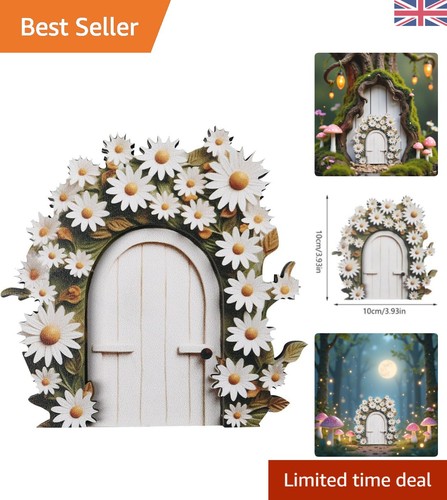 Miniature white fairy door - fairy,