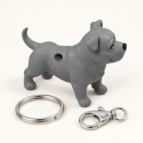 Staffy dog keychain - staffy,