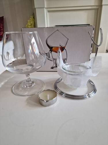Brandy warmer set - -, with