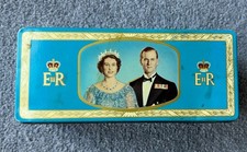 Vintage Royal Queen Elizabeth II Coronation - 1953 Meredith & Drew Biscuit Tin
