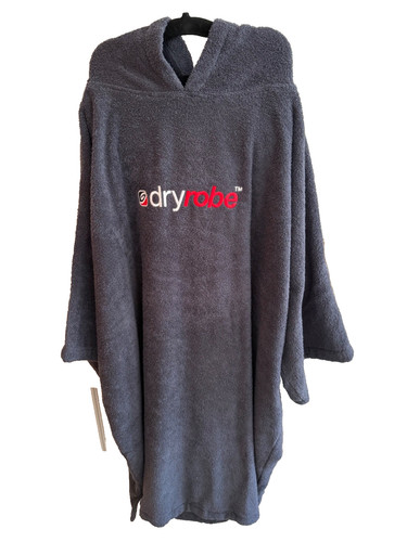 Hooded towelling robe with - towelling,