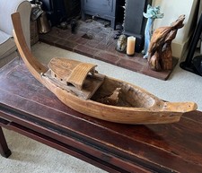 Antique Asian Wooden Model Ship