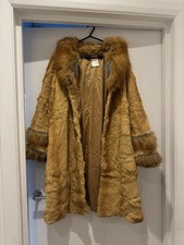Vintage Real Fox Fur Coat Size