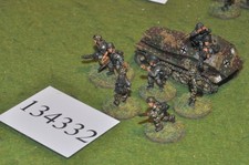 20mm WW2 / german - half track & 8 infantry - (134332)