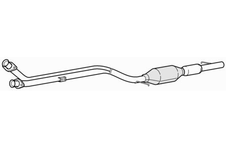 Front pipe catalytic - pipe, &