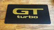 Starlet GT Turbo Show Plate. Number Plate.