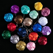 Rose Lapel Pin Handmade Coat