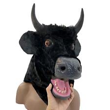 Black Cow Mask Moving Mouth