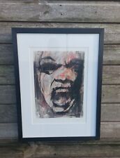 Guy Denning Untitled Black Screaming Head 2008 Signed Ltd Ed Print COA 