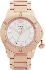 Juicy Couture 1901201 Ladies' Rich Girl Rose Gold Charm Stainless Watch DEAL