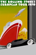 The Rolling Stones 1970 European Tour Poster