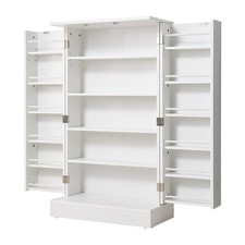 Kitchen Cupboard Pantry Cabinet Multi Layer Utility Organizer Storage Shelves