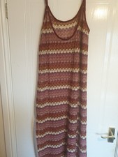 George  Crochet Beach Corverup Dress  Side Split.  Never Worn
