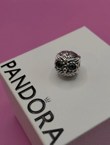 Pandora wise owl - owl, silver