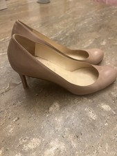 Christian Louboutin Women's   Nude Leather Shoes Authentic Used No Box Size 40