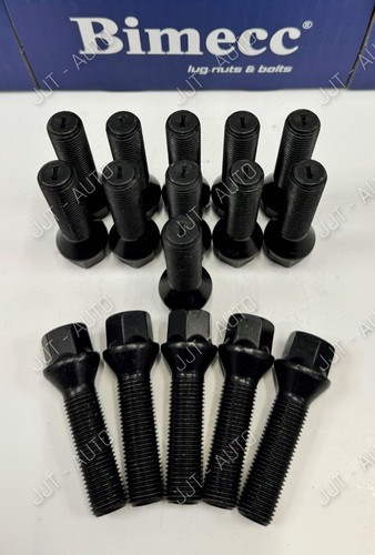 Alloy wheel bolts black - alloy, fits