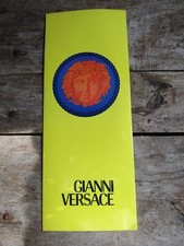 Gianni Versace Yellow Logo Print Tie Gift Bag Gift Envelope