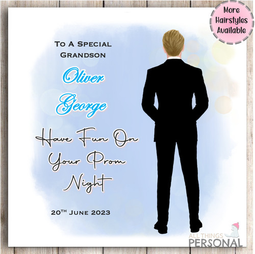 Boys prom night personalised - boys,