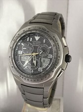 Citizen Men’s Eco-Drive Skyhawk World Time Titanium Bracelet Watch JR3060-59F