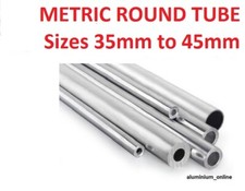 Aluminium round tube - round,