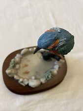 Leonardo Collection Kingfisher Waiting To Catch His Fish . By Bronze Craft .