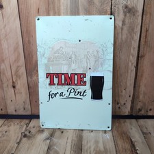 Vintage Time For A Pint Tin