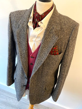 HARRIS TWEED mens CLASSIC GREY