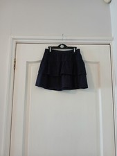 Girl's Navy Spotted Flared