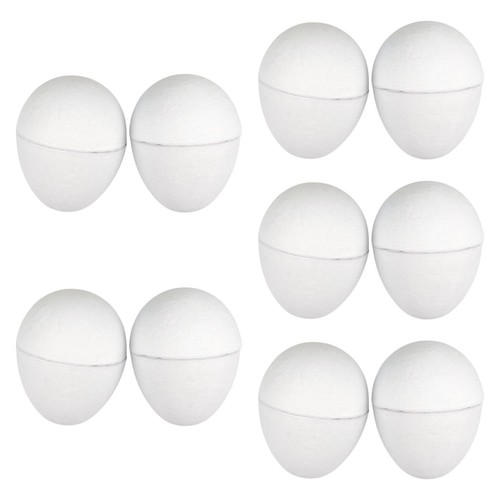 10pcs paper mache eggs art - paper,