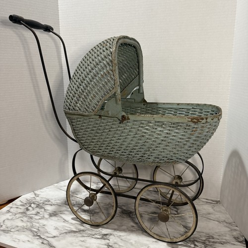 Vintage baby doll - vintage, carriage