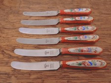 Vintage Box Set 6 Hand Painted