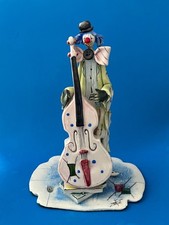 Vintage Zampiva Clown Playing a Double Bass
